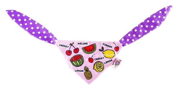 Fruits Dog Scarf Pink