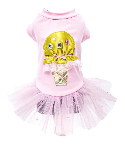 Ice Cream Ballerina Dog Dress