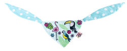 Toucan Dog Scarf Blue